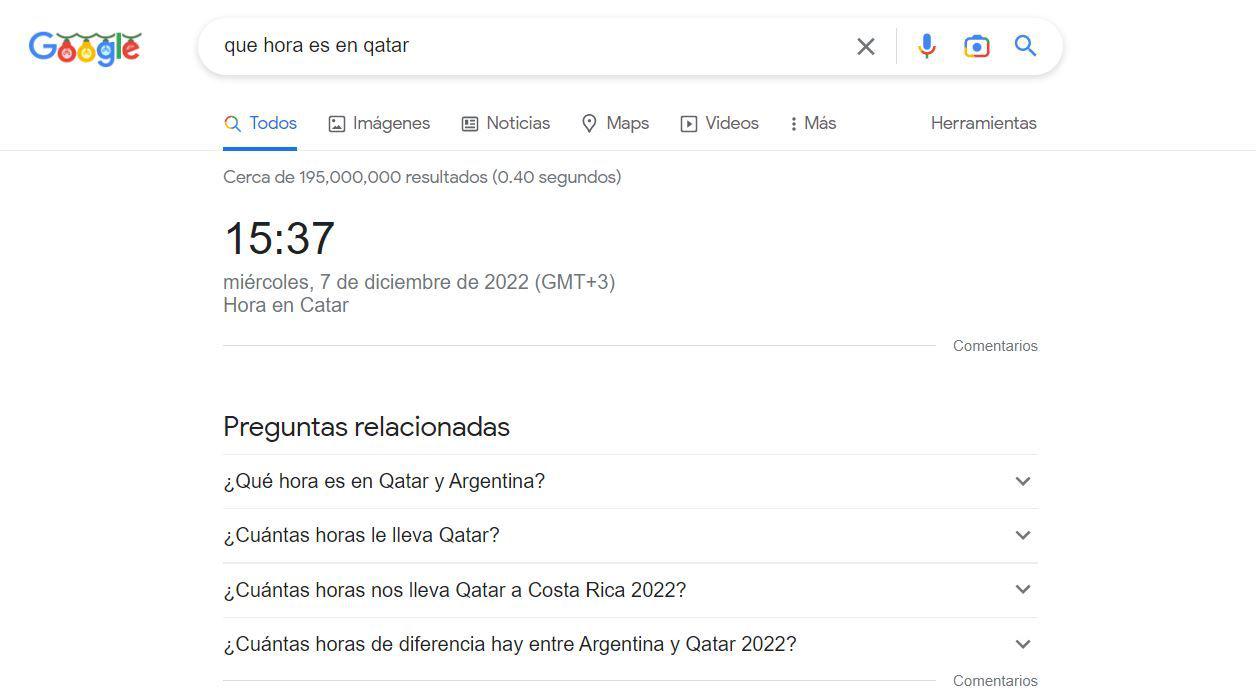 iquestQueacute hora es en Qatar y iquestCoacutemo hacer el censo digital las preguntas que maacutes buscaron los argentinos