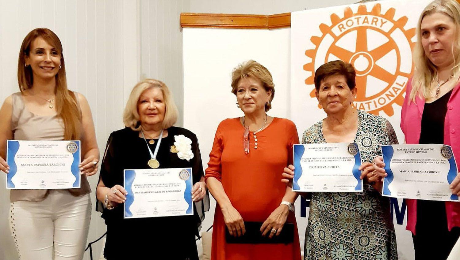 El Rotary Club Huarmi entregoacute los premios Mujeres en Servicio