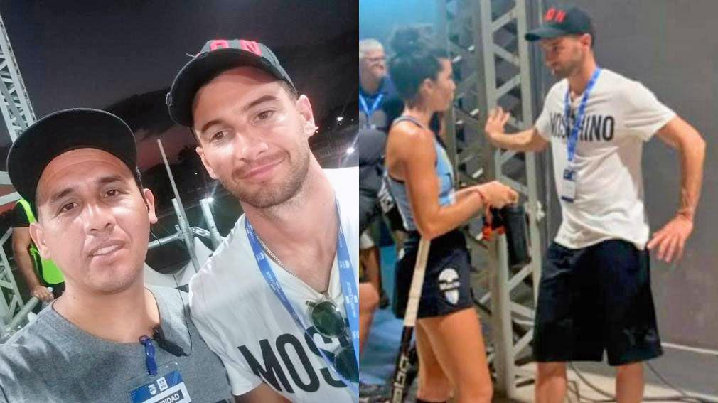 Lucas Alario vino a Santiago para respaldar a su novia