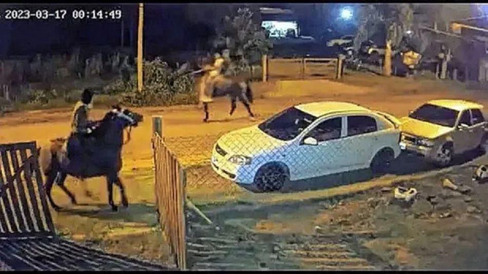 VIDEO  ldquoCabachorrosrdquo ingresaron a una vivienda para robar un ternero pero los echaron a los tiros
