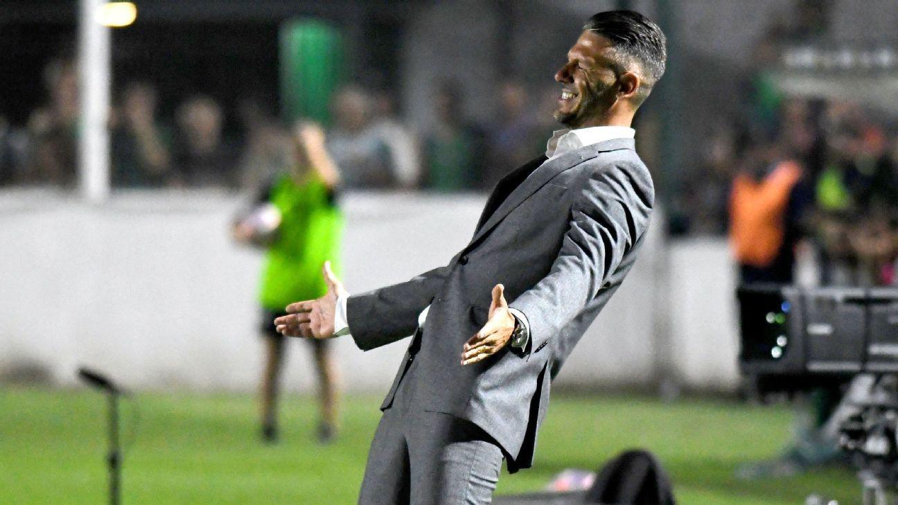 FELIZ El entrenador de River Plate Martín Demichelis destacó el desempeño de sus dirigidos