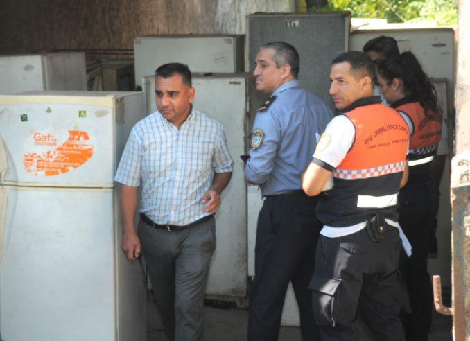 INSPECCIÓN Los jefes policiales acompañaron a la fiscal Belkis Alderete