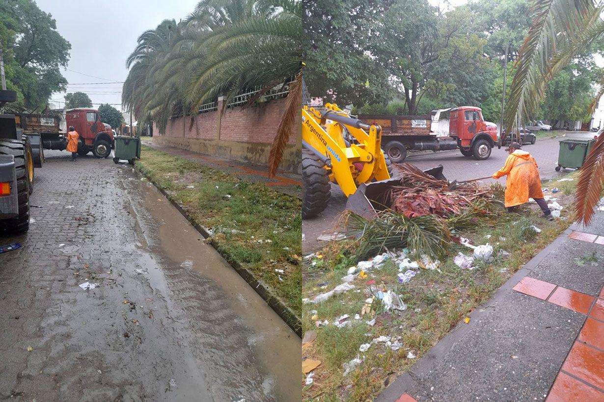 La intensa lluvia generoacute varios inconvenientes en toda la ciudad