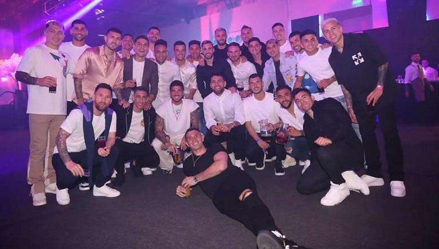 Los campeones del mundo tuvieron una fiesta privada en el predio Lionel Messi