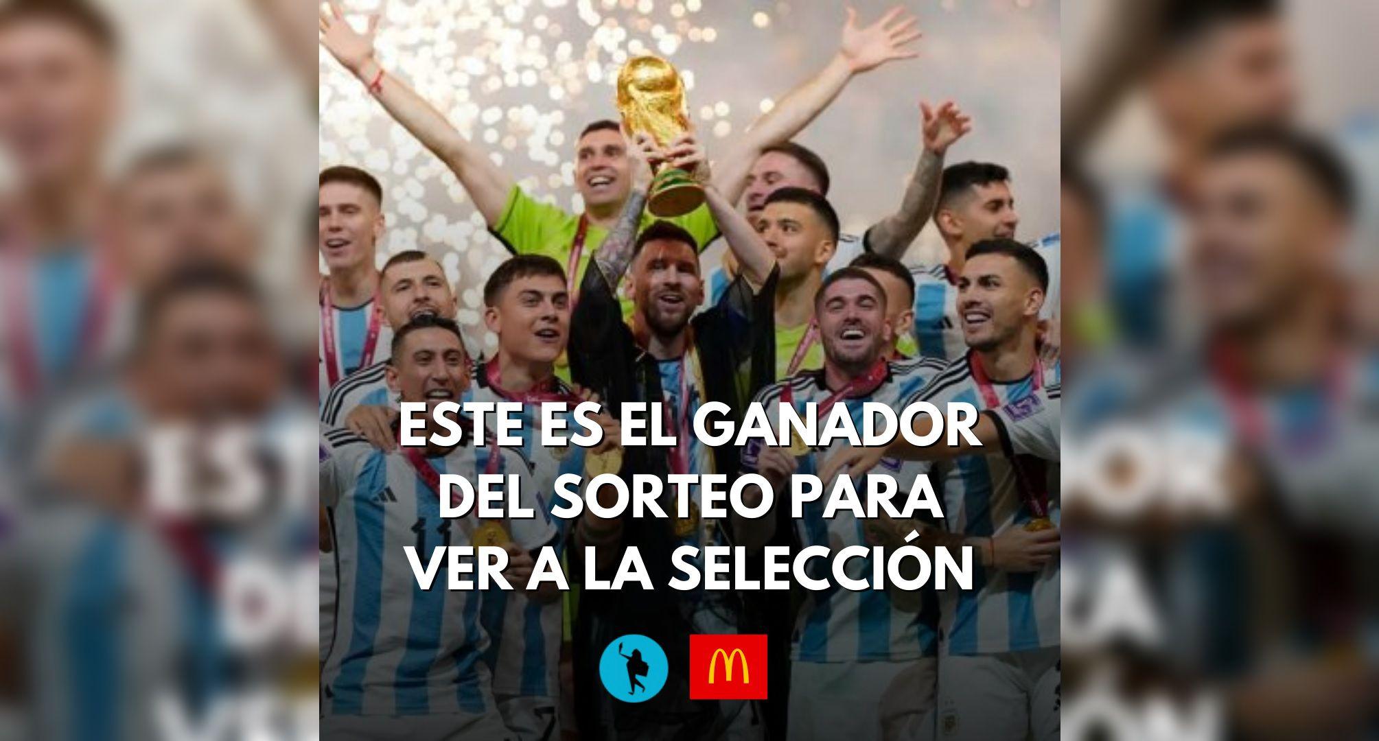 Este es el afortunado ganador que alentaraacute a la Seleccioacuten Argentina en el Estadio Uacutenico