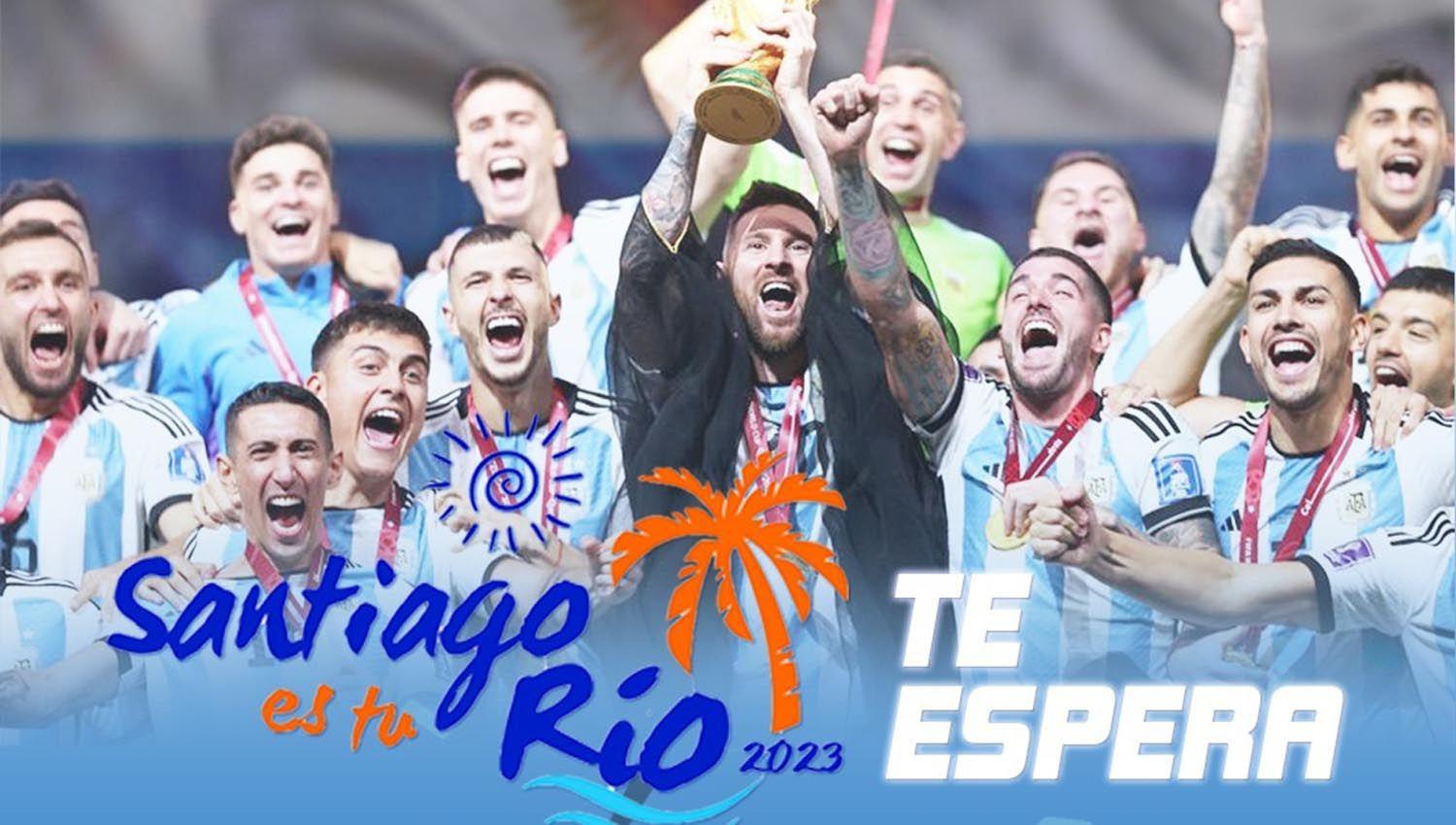 Santiago es tu Riacuteo- shows y pantalla gigante para alentar a la seleccioacuten