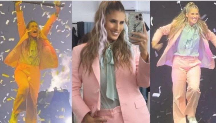 Julieta Poggio disfruta del trampoliacuten que fue GH