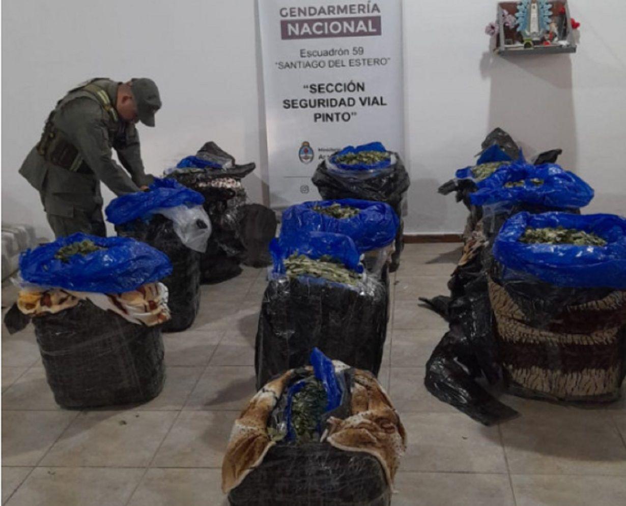 Pinto- una mujer transportaba 200 kilos de hojas de coca en un micro