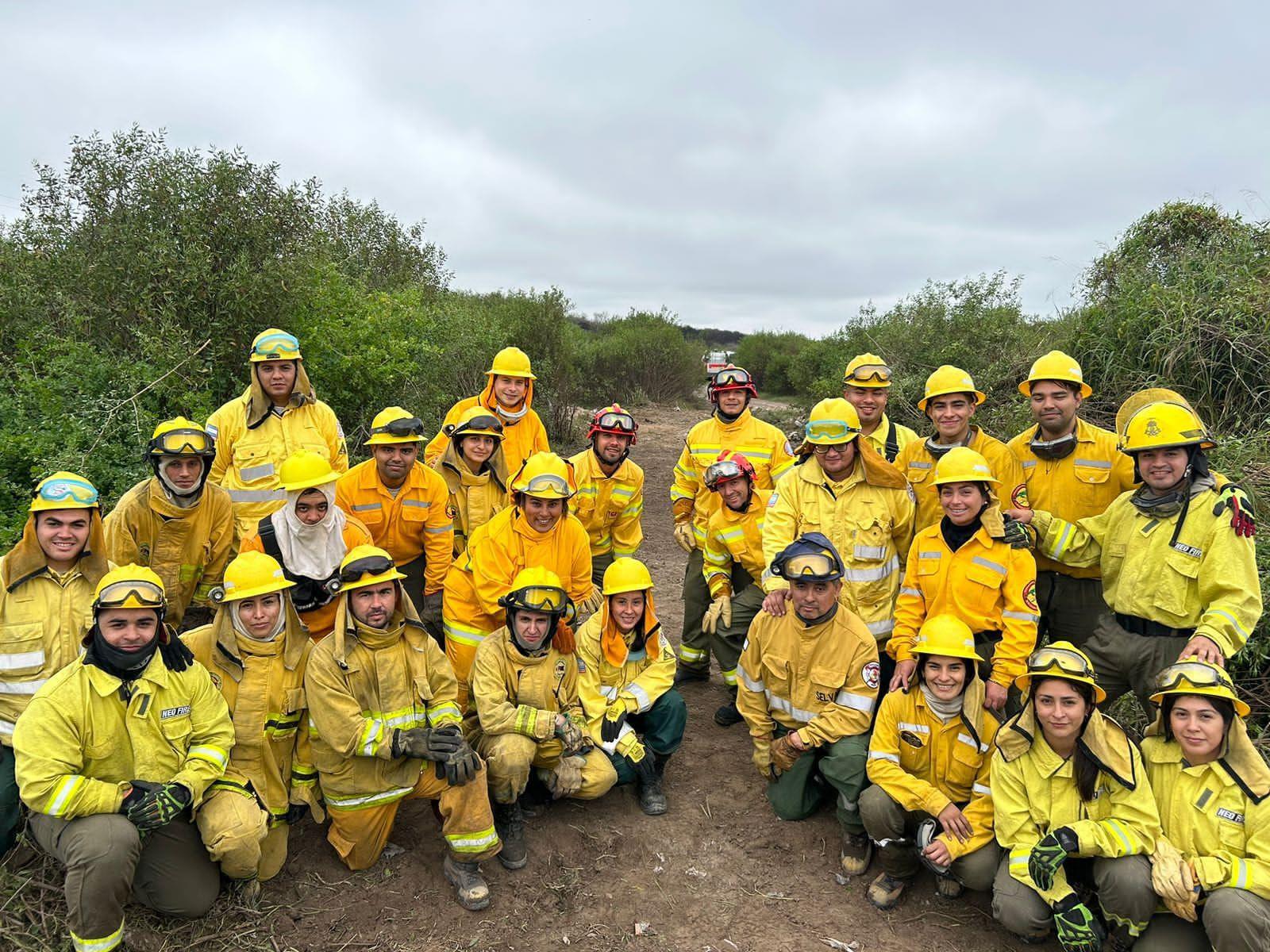 Capacitacioacuten sobre manejo de incendios forestales en Las Termas