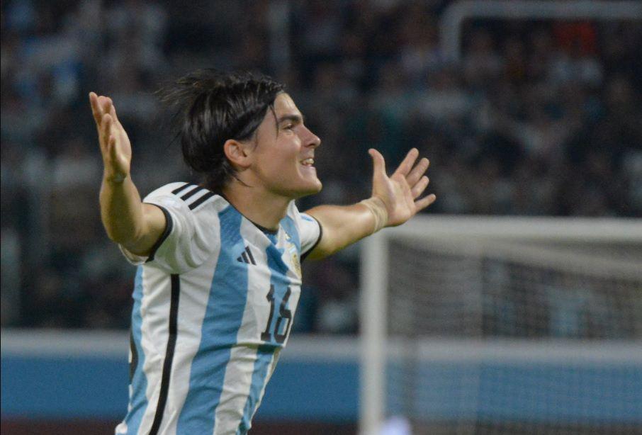 Luka Romero feliz por su primer gol ldquoAlbicelesterdquo