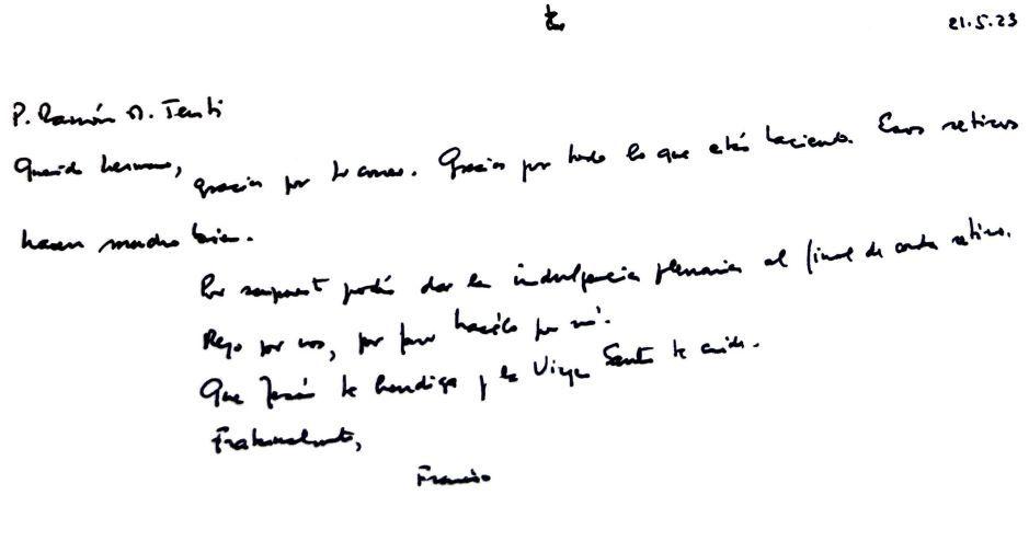 Todos los retiros de Mama Antula tendraacuten indulgencias plenarias