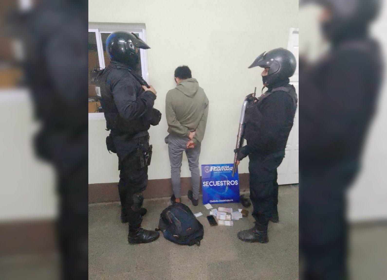 Quedoacute tras las rejas luego de robar una importante suma de dinero a camioneros