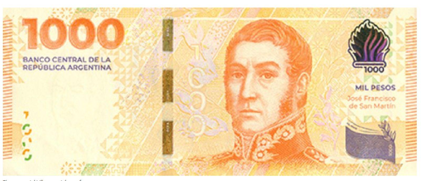 El Banco Central confirmoacute que San Martiacuten vuelve a los billetes- ahora en los de 1000