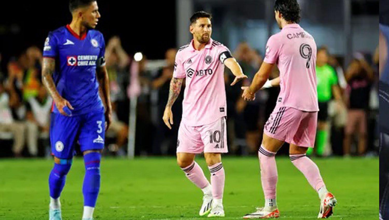 Con un golazo de Messi el Inter le ganoacute al Cruz Azul