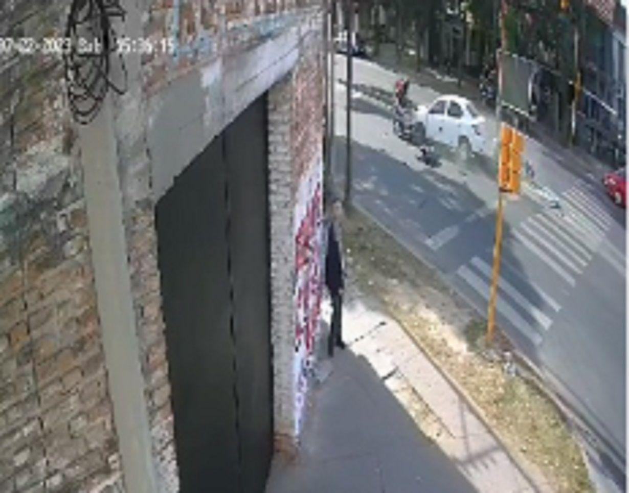 IMPACTO II En Sor Mercedes Guerra impacta al otro motociclista

