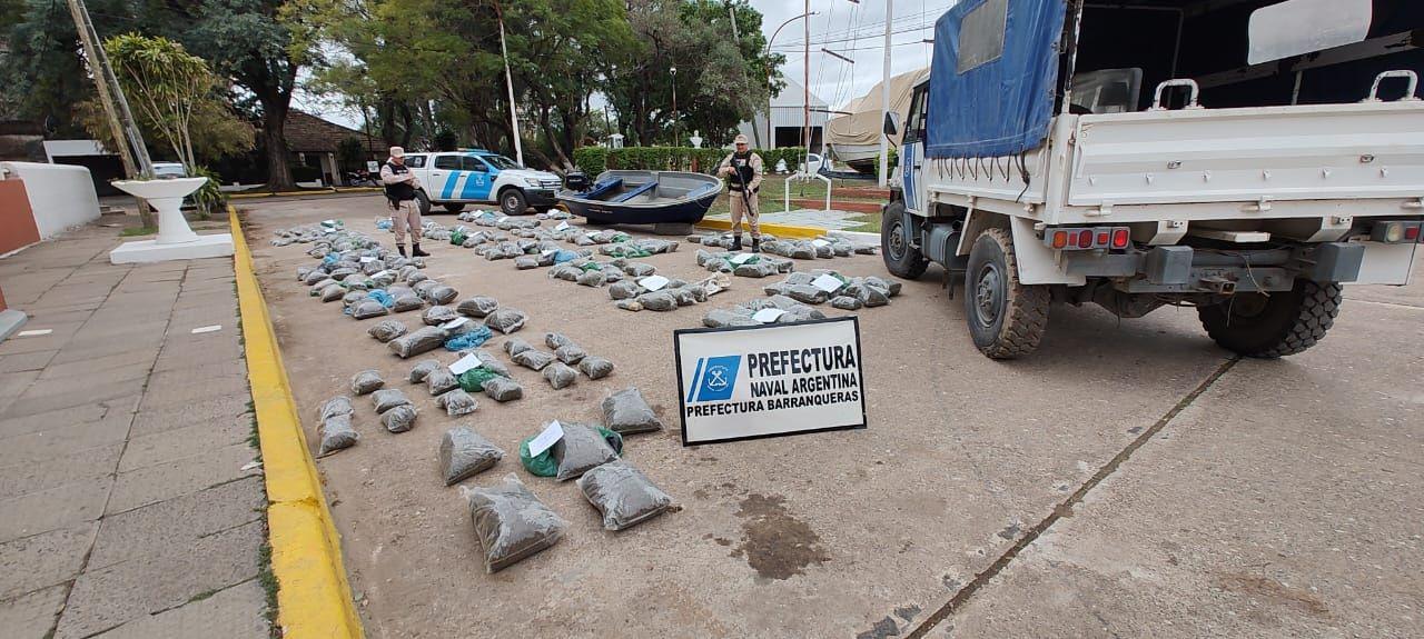 Secuestran 378 kilos de cogollos de marihuana valuados en maacutes de tres millones de pesos