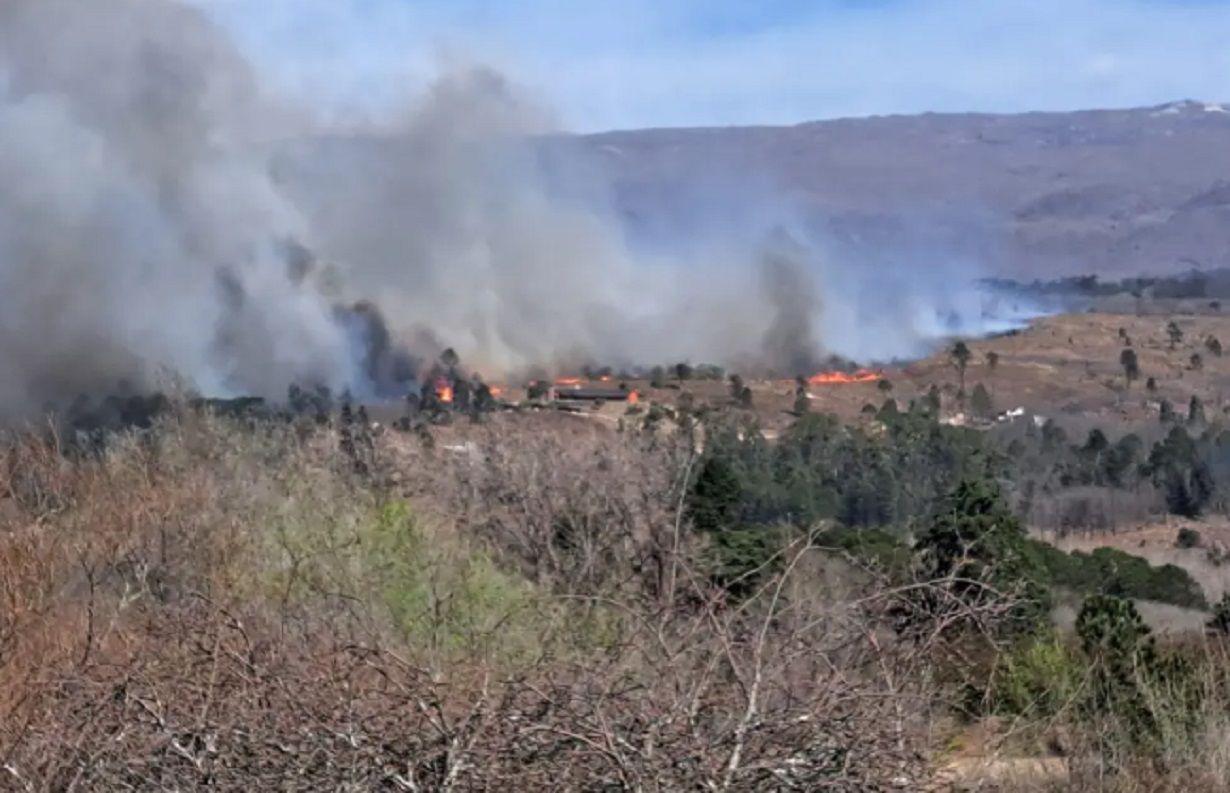 Incendios en Villa Yacanto Foto- Gentileza
