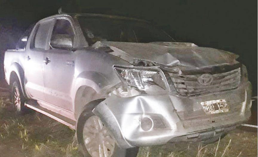 Una vaca provoca un grave accidente de 4x4 en la ruta 116