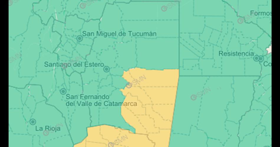 Santiago del Estero bajo alerta meteoroloacutegica por vientos de maacutes de 70 Kmh