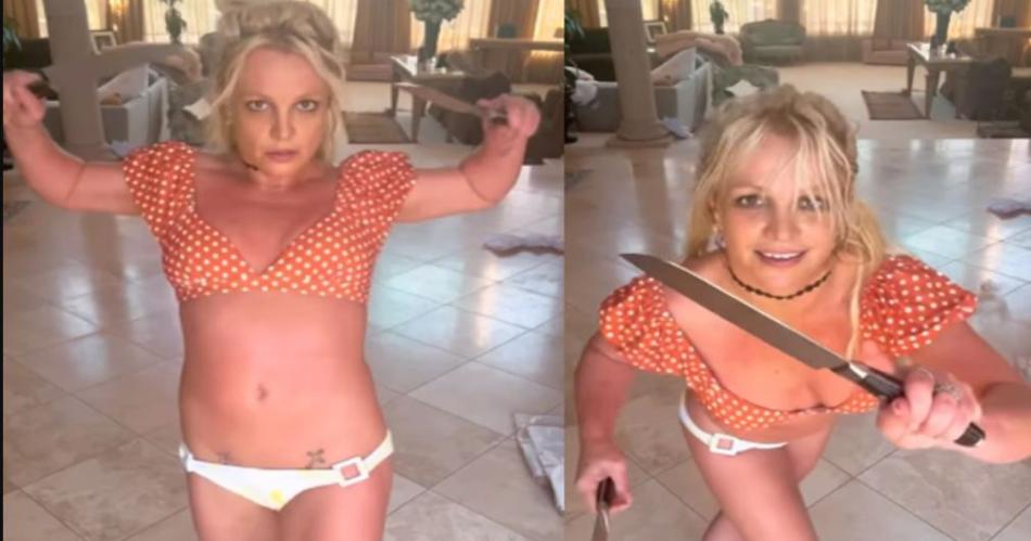 Britney Spear juega a preocupar a sus seguidores