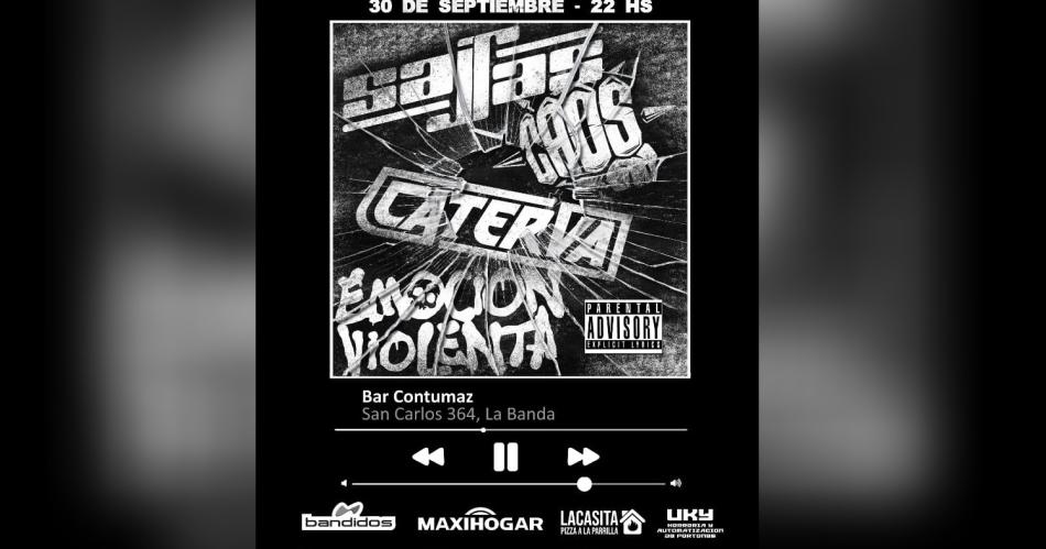 Caterva sonaraacute con mucha fuerza este saacutebado 30