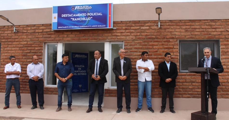Inauguran dos nuevos Destacamentos Policiales en   los parajes Candelaria y Ranchillo