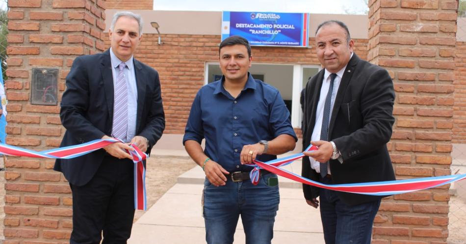Inauguran dos nuevos Destacamentos Policiales en   los parajes Candelaria y Ranchillo