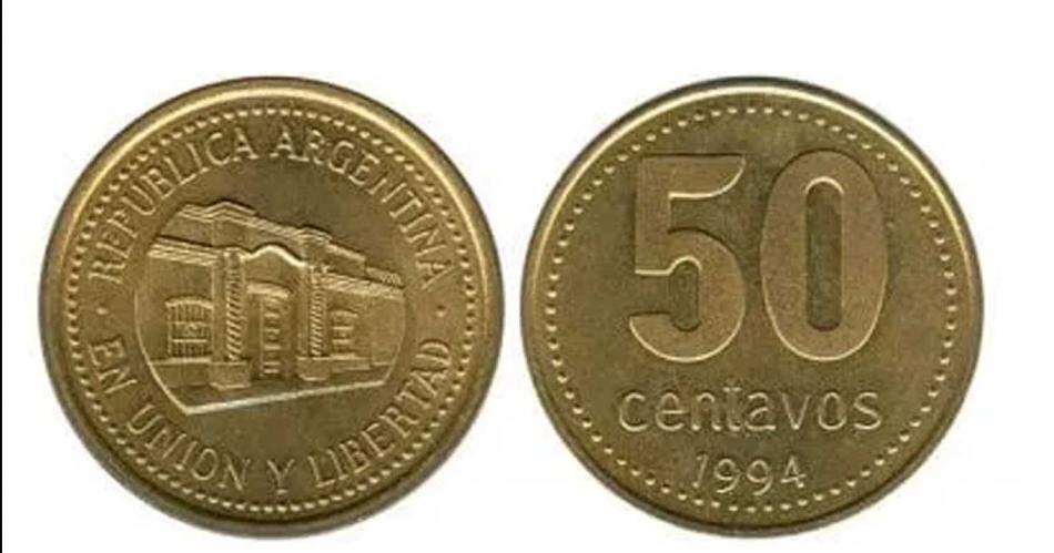 Por esta moneda de 50 centavos pagan 22000000