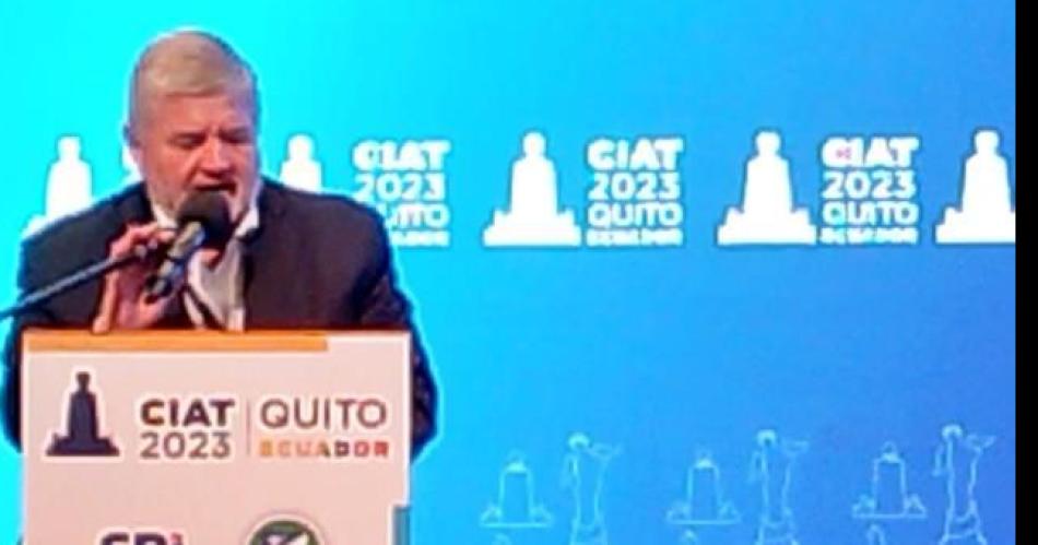 El presidente de la Comisioacuten Arbitral expuso en Quito en la Conferencia del CIAT