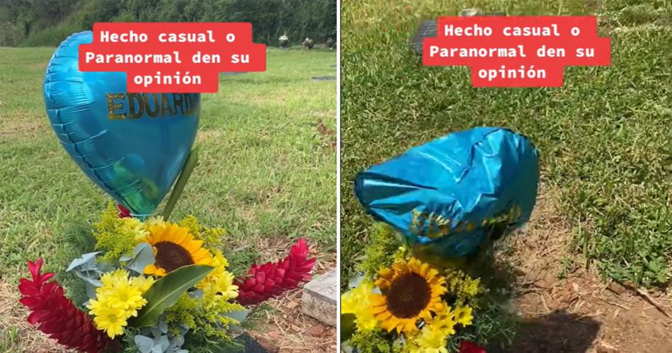 VIDEO- Fue a visitar la tumba del hijo y vivioacute un hecho paranormal