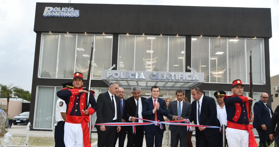 Zamora dejoacute inaugurado el edificio de la Direccioacuten General de Policiacutea Cientiacutefica