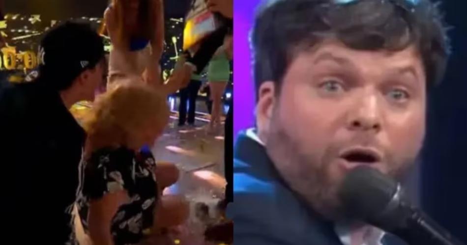 Insoacutelito momento en Los 8 Escalones- ganoacute la abuela y el nieto la tacleoacute en vivo