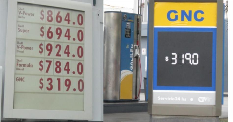 El precio del m3 de GNC tuvo un incremento de casi 100 y subioacute a 319