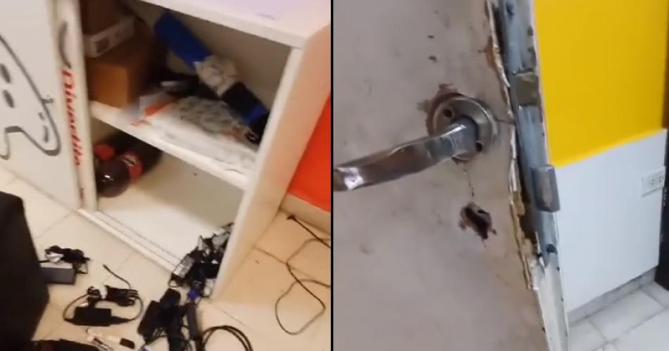 VIDEO LAMENTABLE Delincuentes desvalijaron el CIC del Bordm Campo Contreras