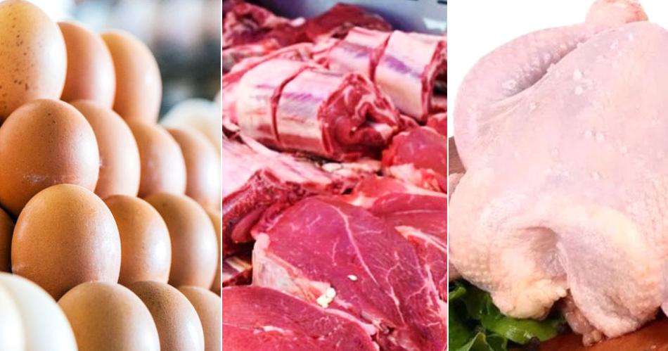 Los precios del pollo  y la carne subieron entre 8 y 11-en-porciento- el huevo hasta 24-en-porciento-