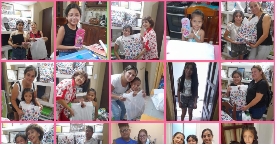 Entregan kits de uacutetiles escolares a nintildeos que padecen artritis idiopaacutetica juvenil