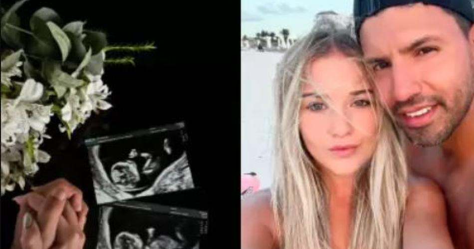 El Kun Aguumlero y su novia Sofiacutea seraacuten padres de una nena