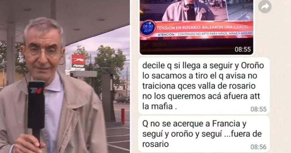 Van a terminar como Cabezas- la terrible amenaza al equipo de TN que transmitiacutea desde Rosario