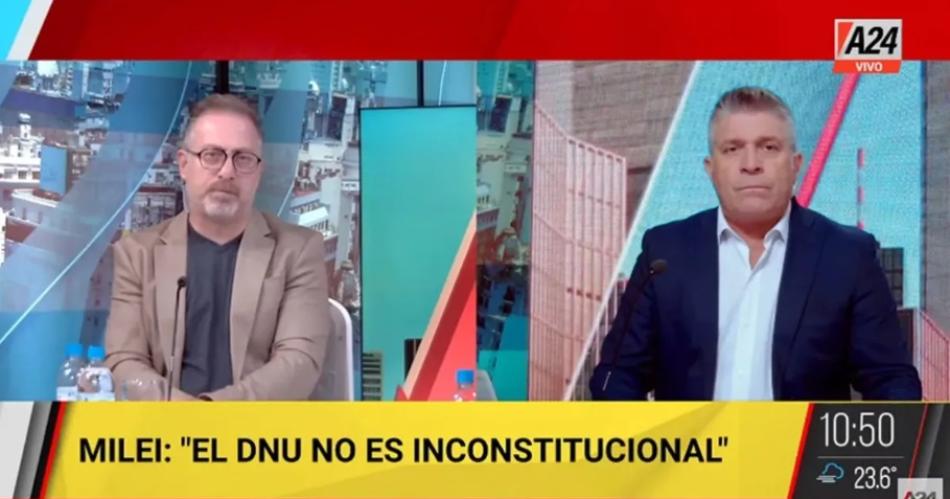 El exabrupto de un periodista de A24- insultoacute a Villarruel en plena transmisioacuten