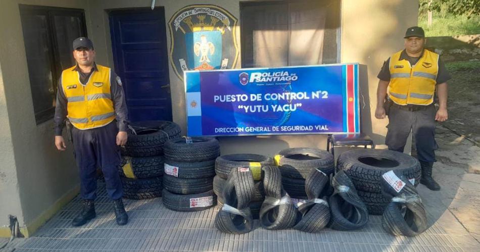 Tucumano contrabandeaba maacutes de 20 neumaacuteticos desde Salta a Santiago