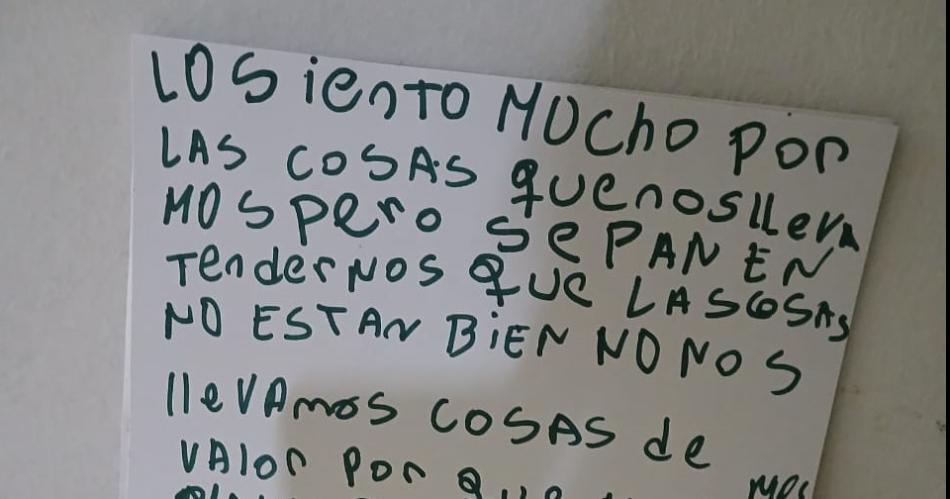 INSÓLITO La nota fue secuestrada por la Policía