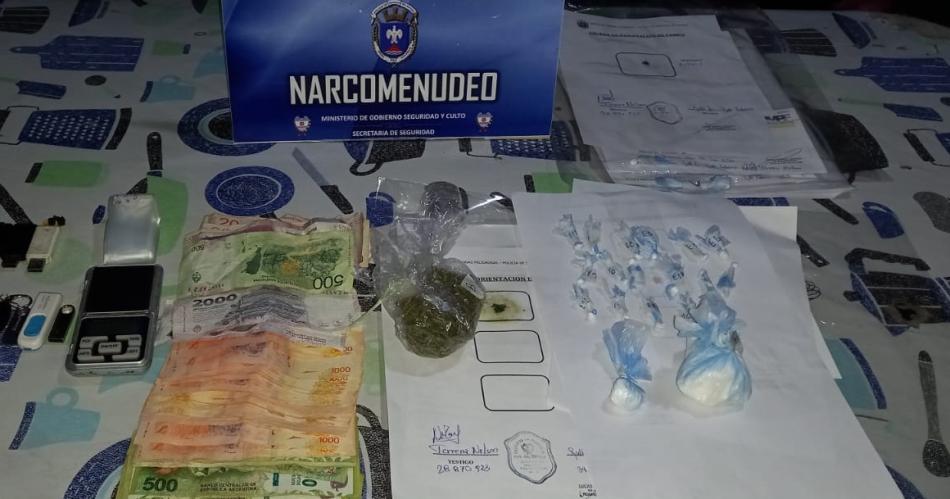 SECUESTROS La Policía incautó cocaína marihuana y dinero en efectivo en el domicilio de la acusada