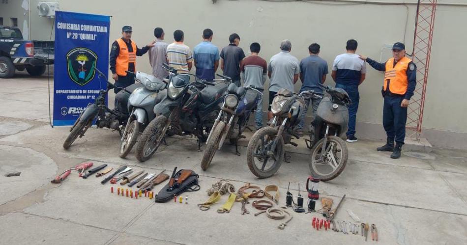 Detienen en un campo de Roversi a nueve chaquentildeos por abigeato