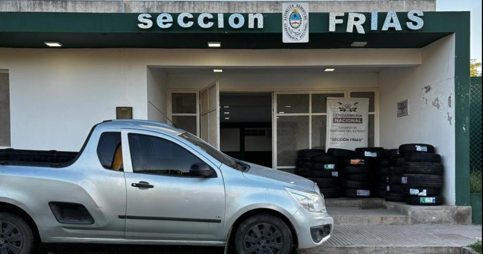 Hallaron 59 neumaacuteticos valuados en millones en un operativo en la R-157