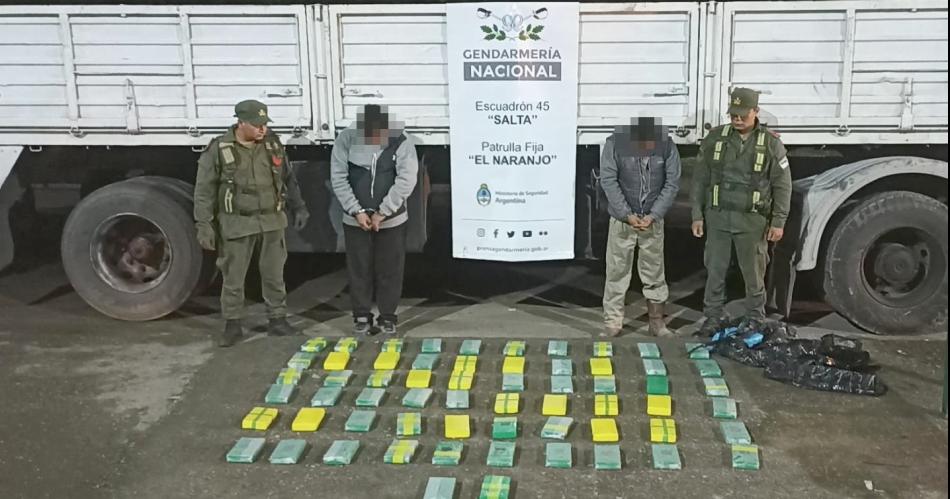 En dos operativos Gendarmeriacutea Nacional secuestroacute maacutes de 100 kilos de cocaiacutena