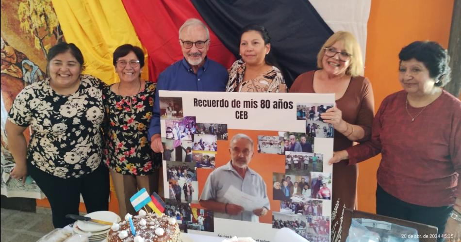 El padre Alwin Nagy visitoacute la ciudad de Fernaacutendez para celebrar sus 80 antildeos