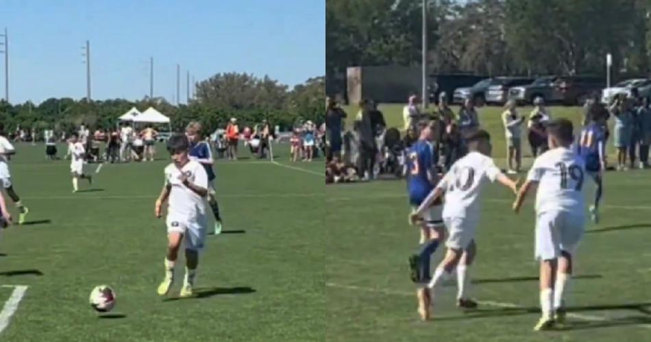 VIDEO- La jugada que armaron los hijos de Lionel Messi y Luis Suaacuterez