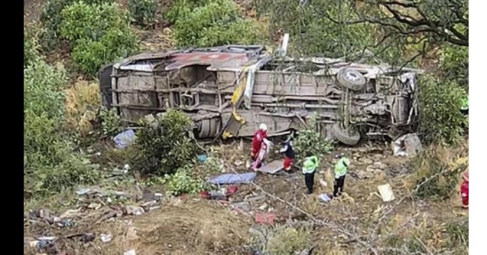 Fallecieron 25 personas al volcar un micro en Peruacute