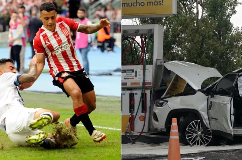 El futbolista Tiago Palacios quedó detenido (Fotos- AFP y NA)