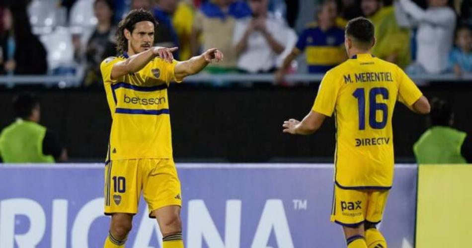 Boca lo dio vuelta con un golazo de Cavani de tiro libre y celebroacute en Paraguay